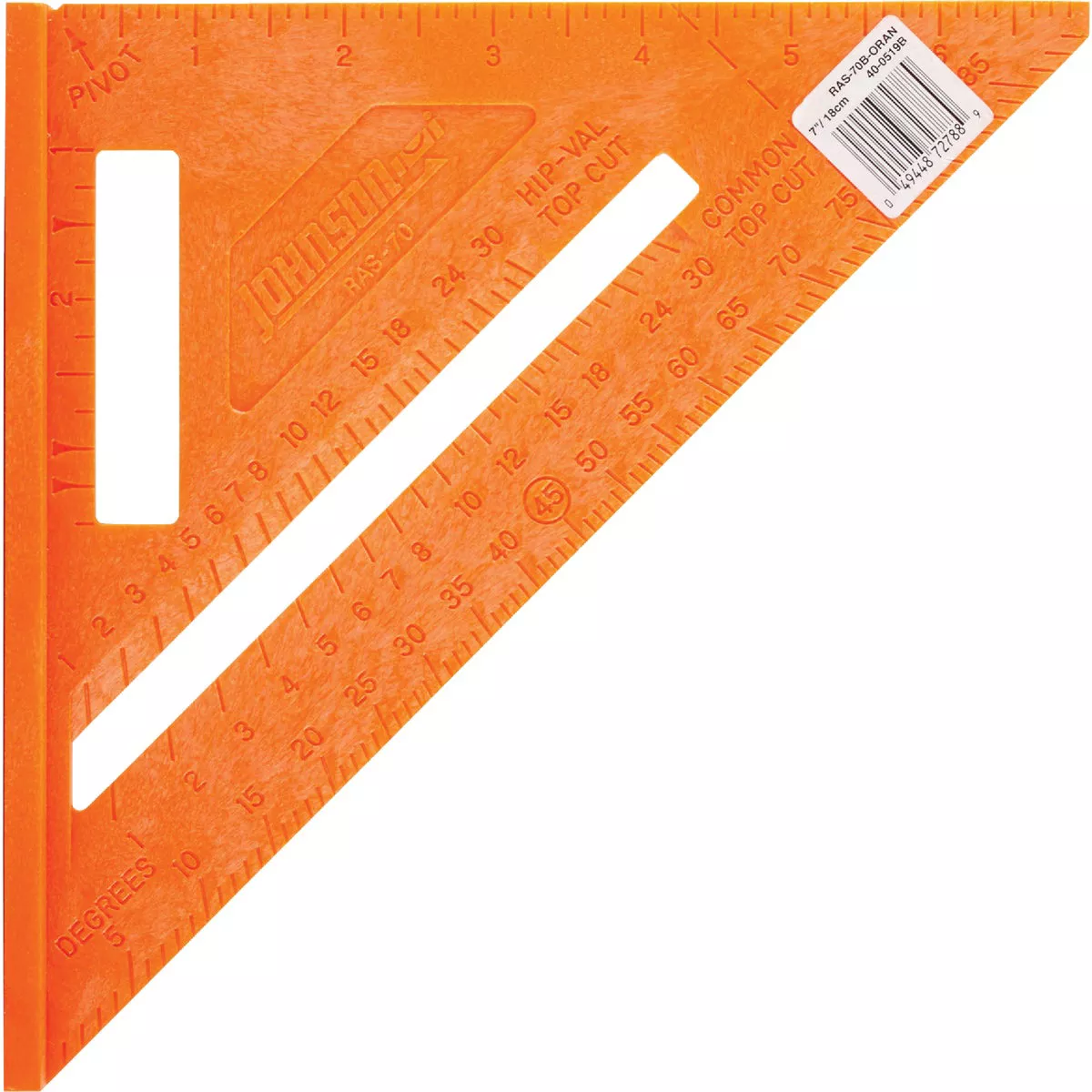 Johnson Level 7 In. Plastic Structo-Cast Rafter Square - photo 2
