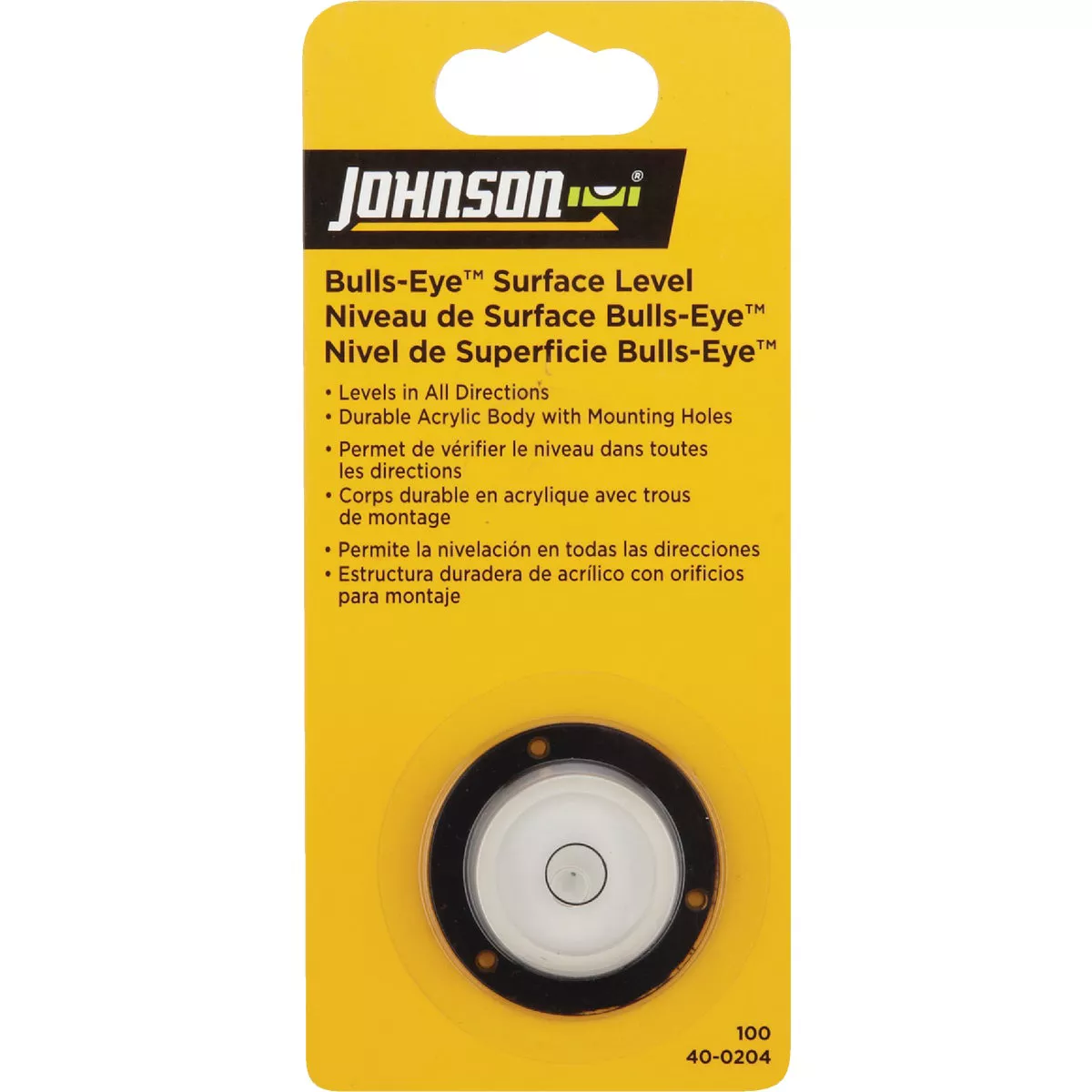 Johnson Level 1-3/4 In. Dia. Bull's Eye Surface Level - photo 2