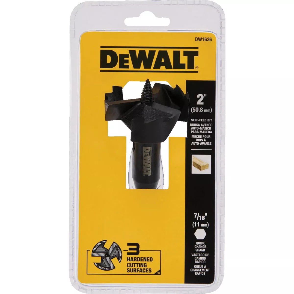 DEWALT 2 In. Heavy Duty Self-Feed Wood Bit - photo 2