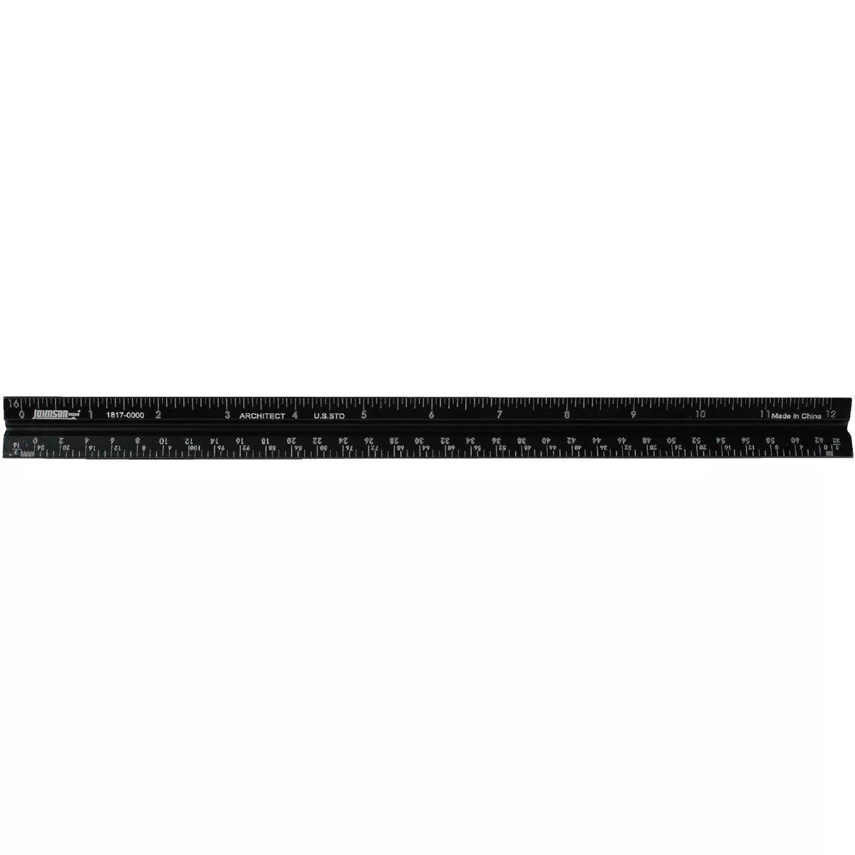 Johnson Level 12 In. Aluminum Architect's Straight Edge Ruler