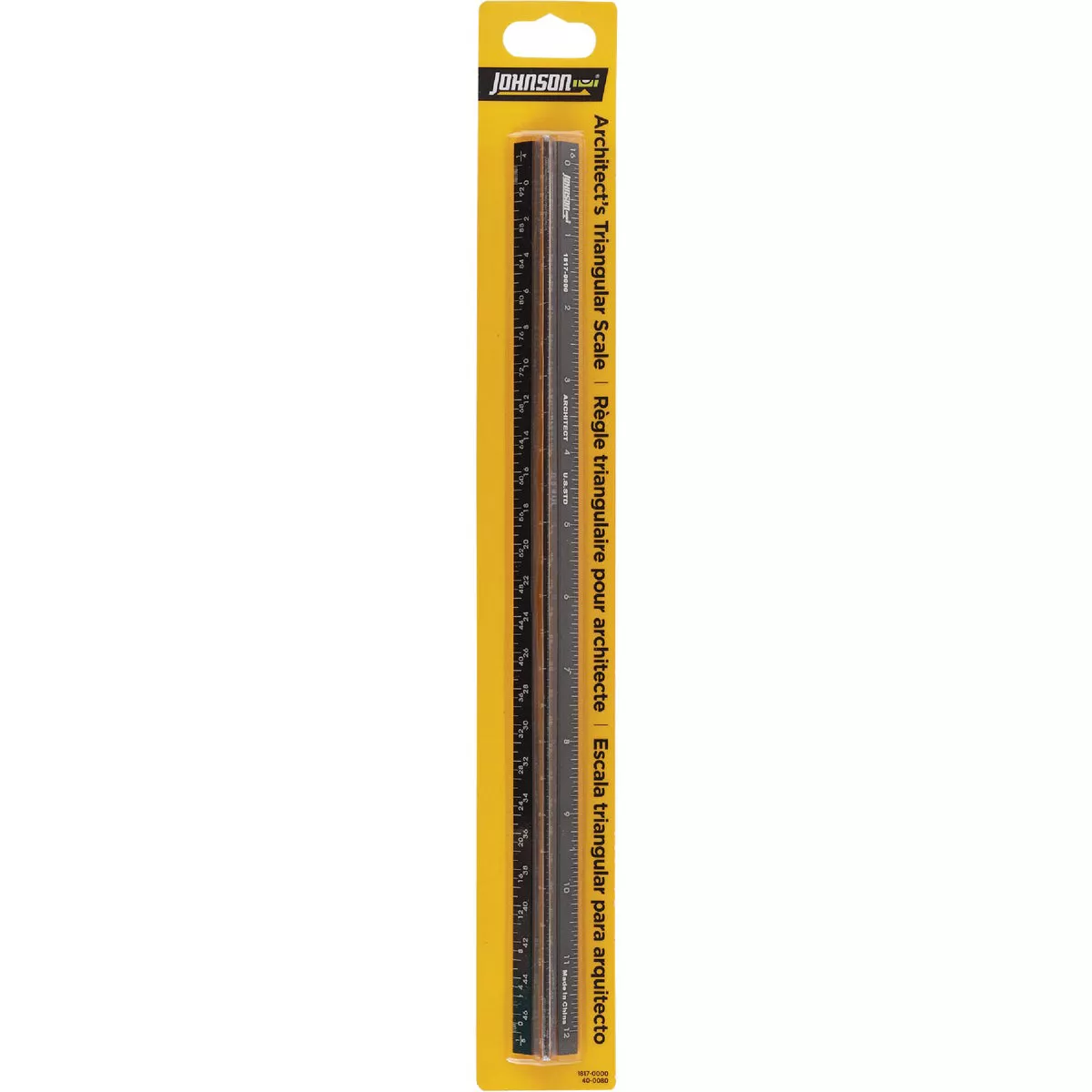Johnson Level 12 In. Aluminum Architect's Straight Edge Ruler - photo 2