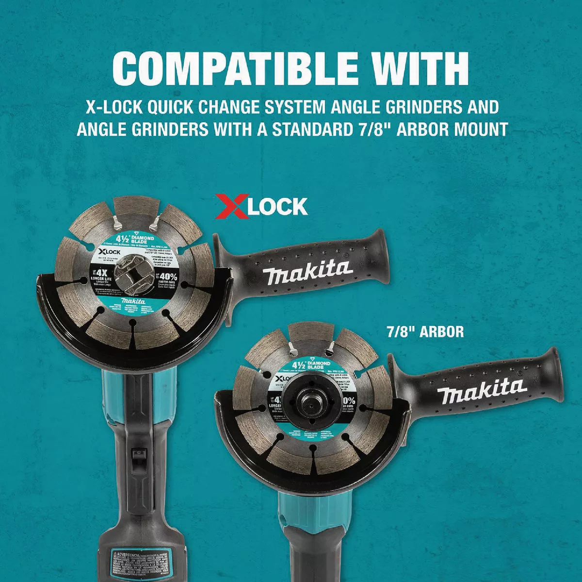 Makita X-LOCK 5 In. Segmented Rim Dry/Wet Cut Diamond Blade - photo 4
