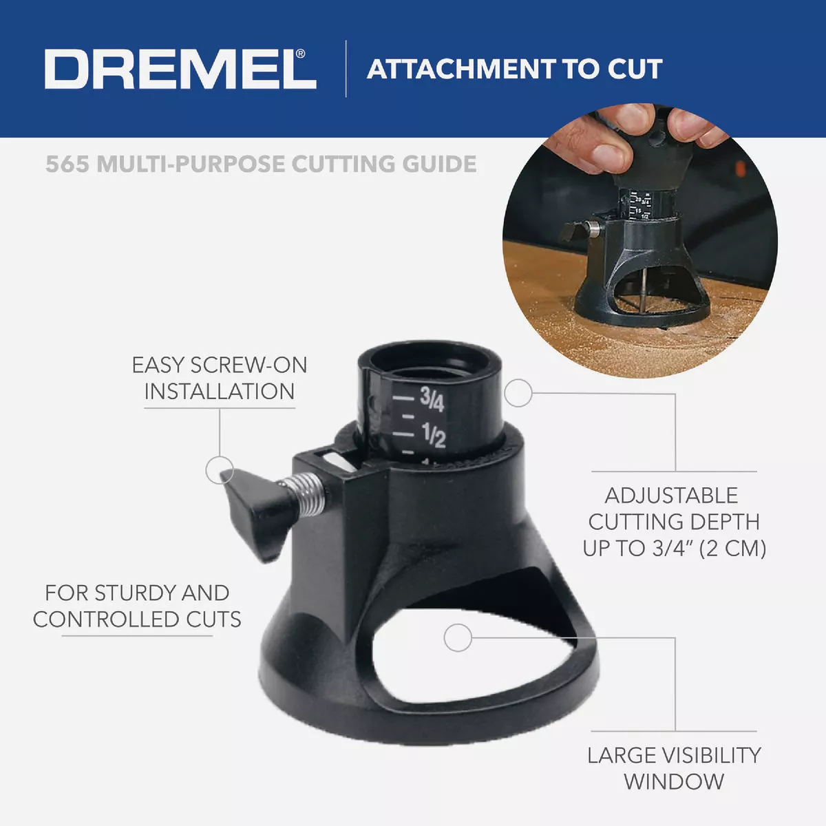 Dremel Multipurpose Cutting Attachment Kit - photo 5