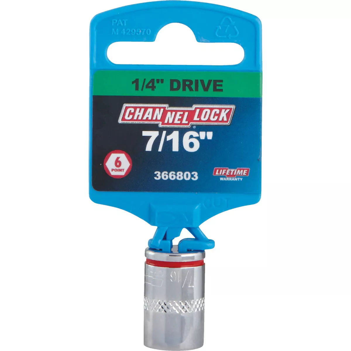 Channellock 1/4 In. Drive 7/16 In. 6-Point Shallow Standard Socket - photo 2