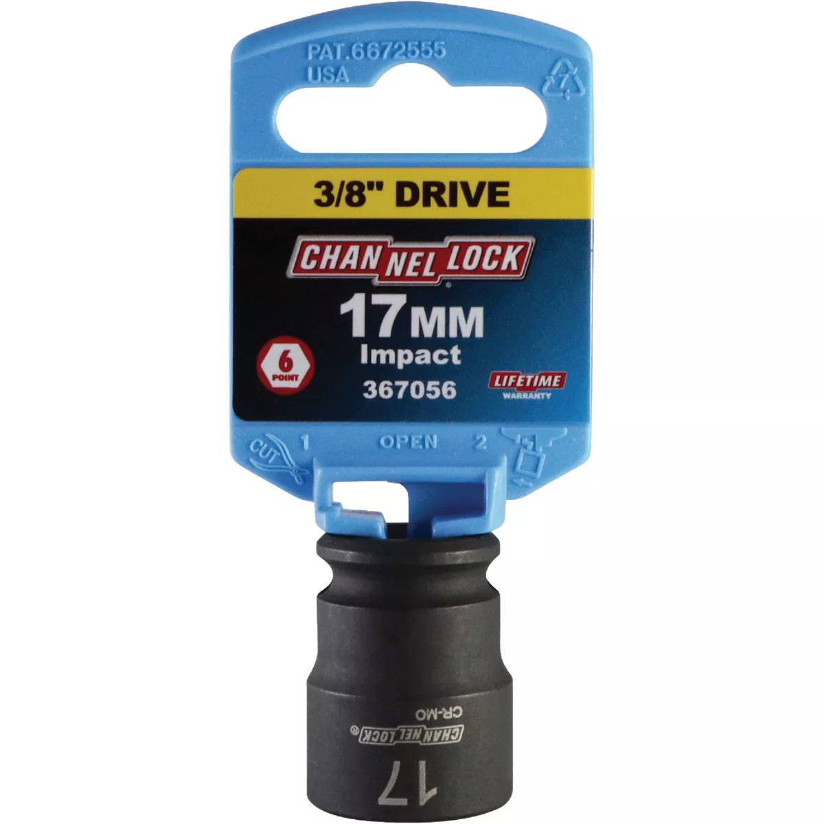 Channellock 3/8 In. Drive 17 mm 6-Point Shallow Metric Impact Socket - photo 2