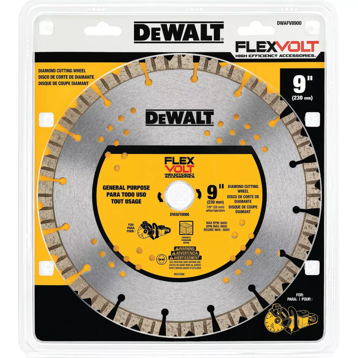 DEWALT FLEXVOLT 9 In. Segmented Diamond Concrete Cut-Off Wheel - photo 3