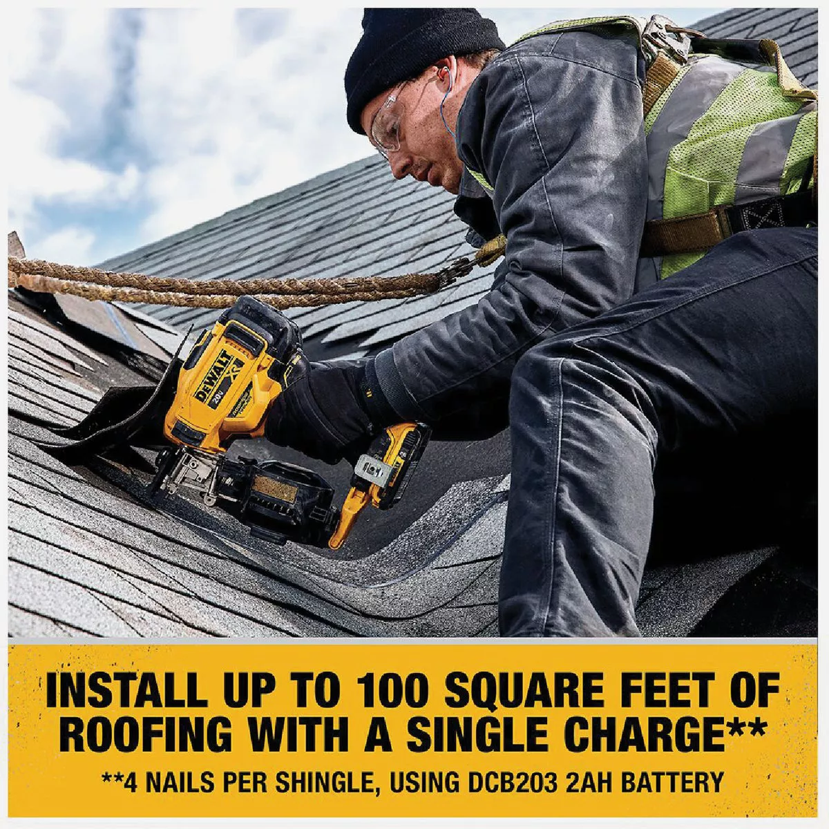 DEWALT 20V MAX Brushless 15 Degree 1-3/4 In. Cordless Coil Roofing Nailer Kit with 2.0 Ah Battery & Charger - photo 9
