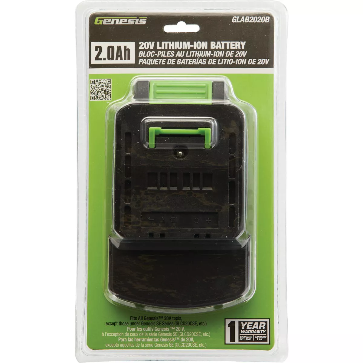 Genesis G20MAX 20V Lithium-Ion 2.0 Ah Battery Pack - photo 2