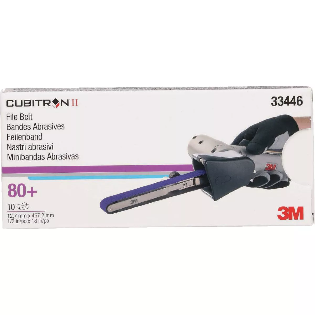 3M Cubitron II 1/2 In. x 18 In. 80 Grit Band File Belt (10-Pack) - photo 2