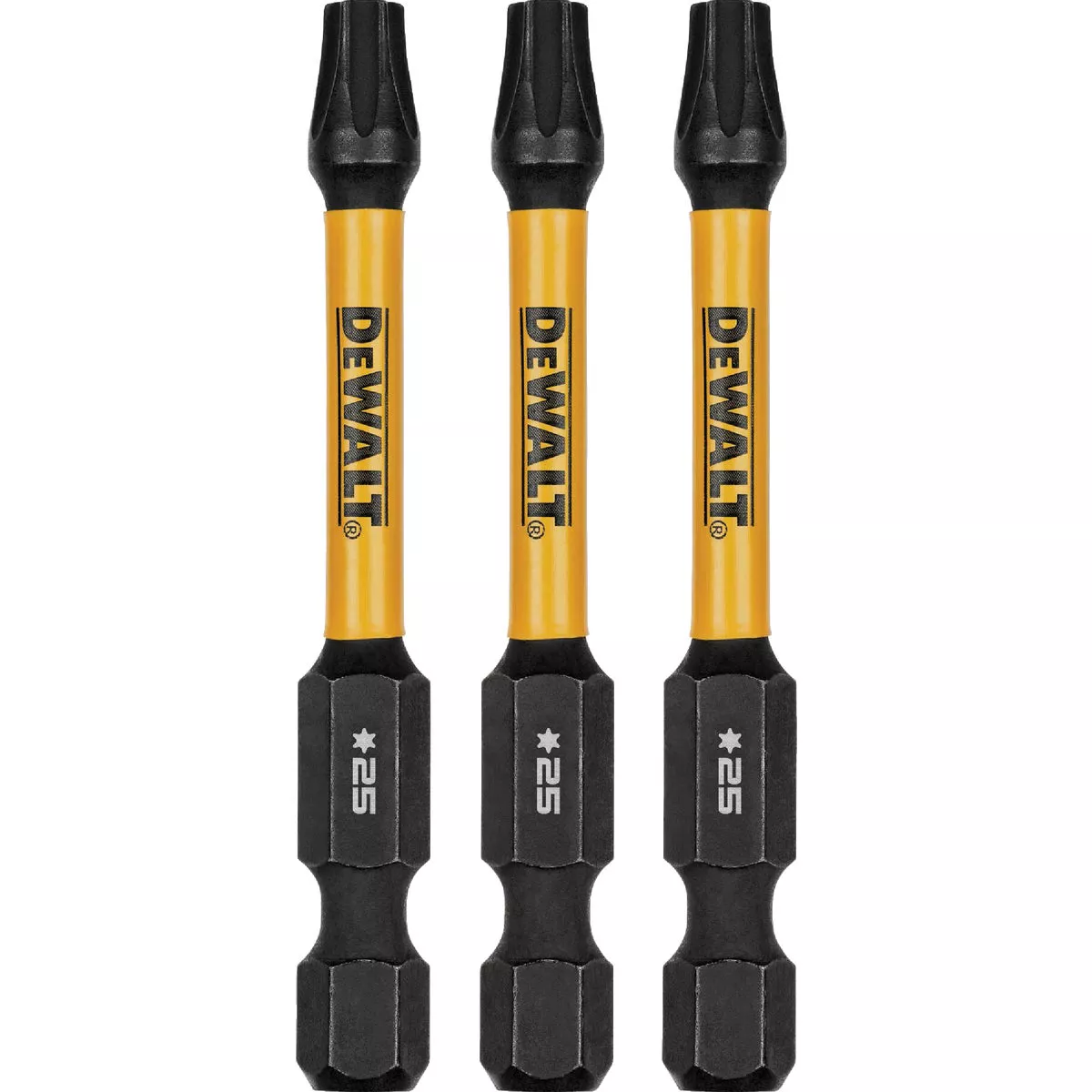 DEWALT FlexTorq 2 In. T25 TORX Impact Screwdriver Bit (3-Pack)