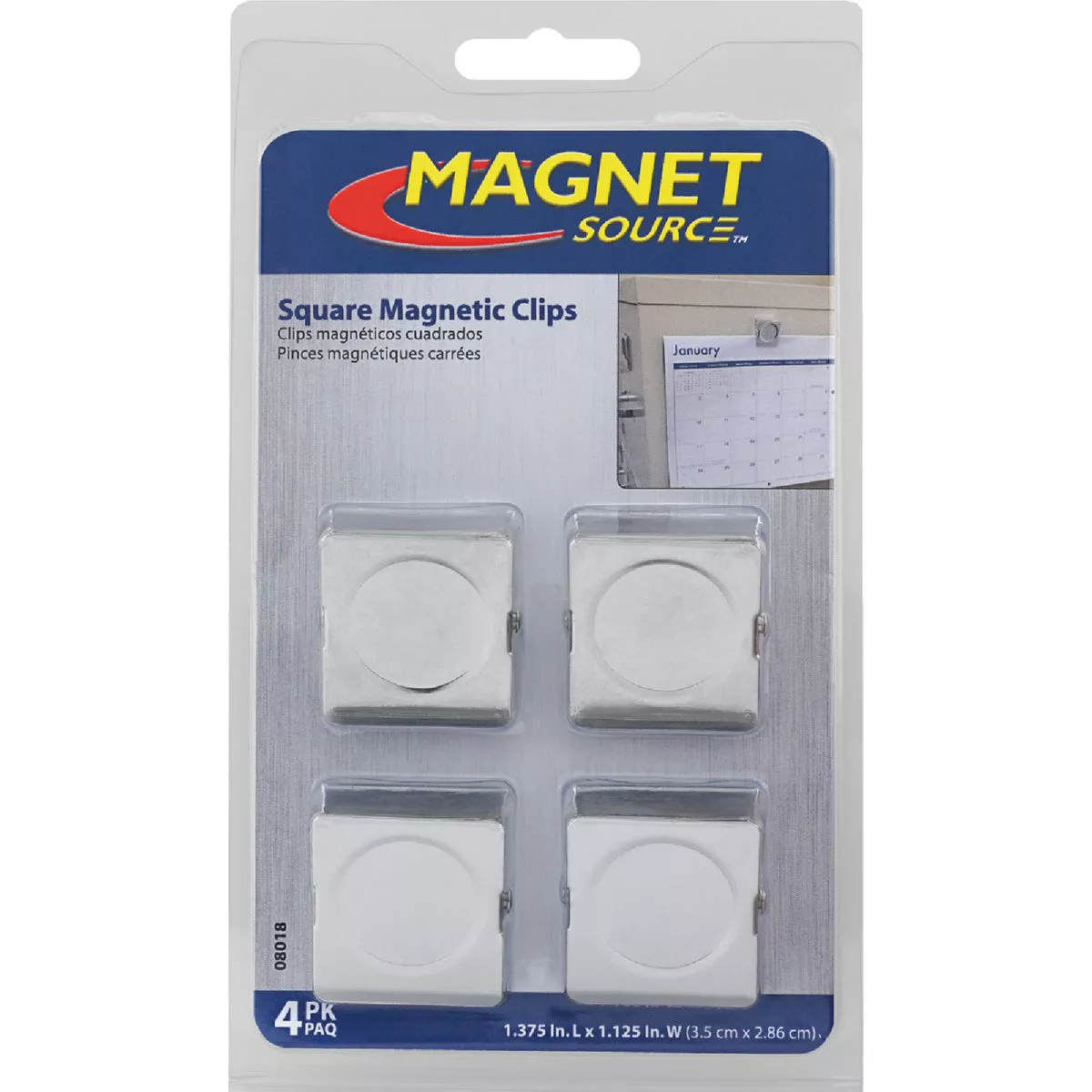 MagnetSource 5 Lb. Capacity Magnetic Metal Clip (4-Pack) - photo 2