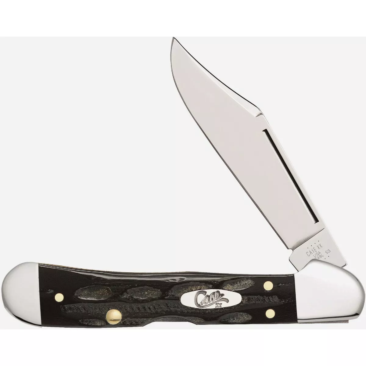 Case 2.72 In. Buffalo Horn Mini CopperLock Pocket Knife