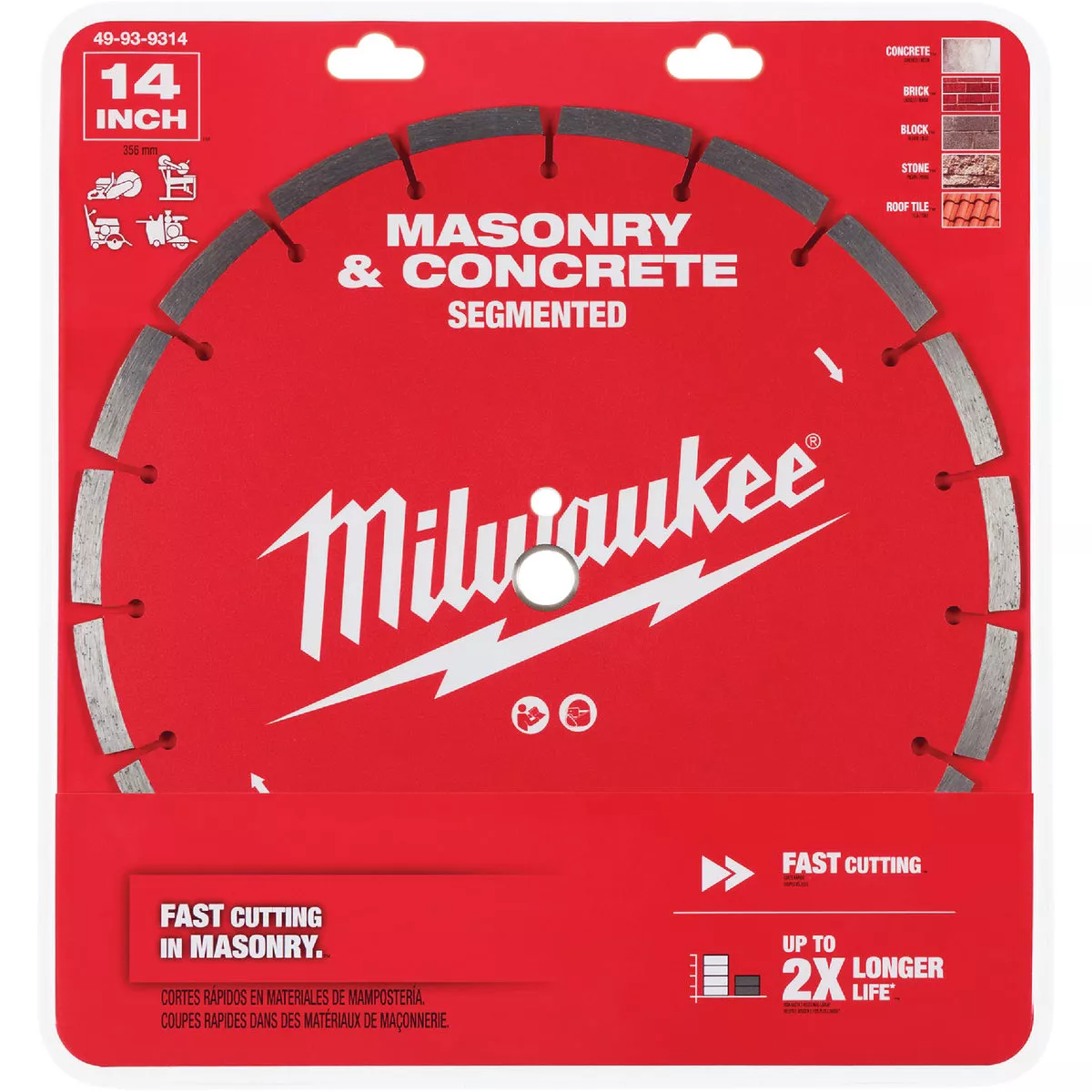 Milwaukee 14 In. Segmented Rim Masonry & Concrete Diamond Blade - photo 2