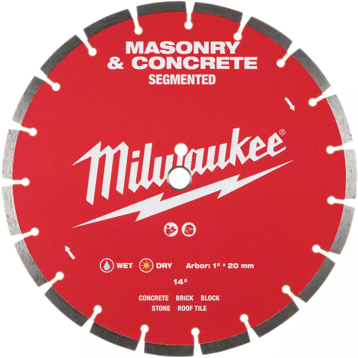 Milwaukee 14 In. Segmented Rim Masonry & Concrete Diamond Blade - photo 3