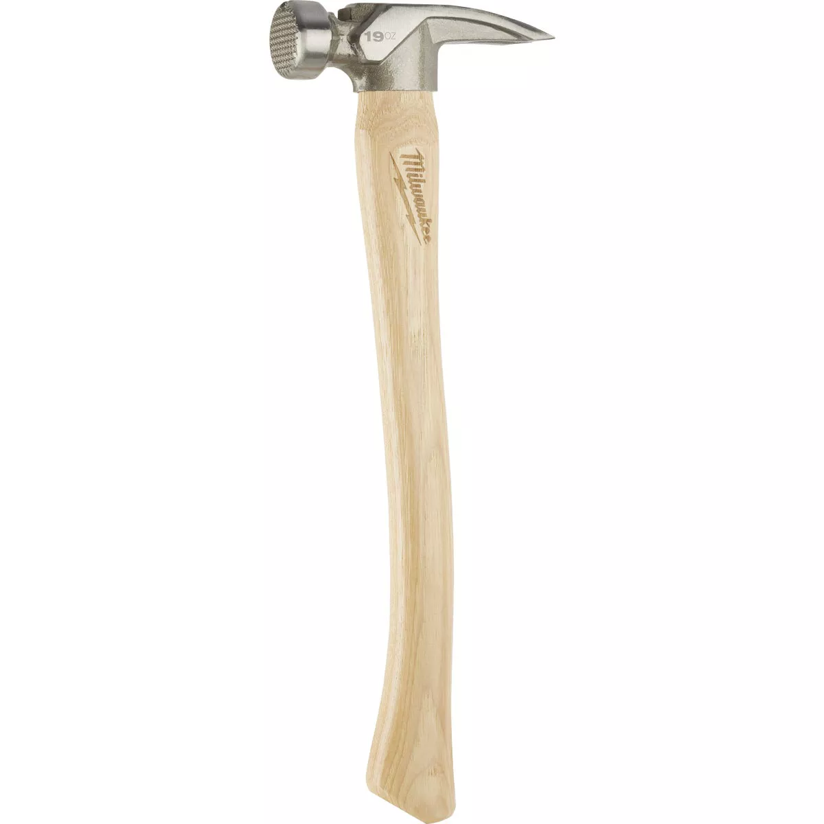 Milwaukee 19 Oz. Milled-Face Framing Hammer with Hickory Handle