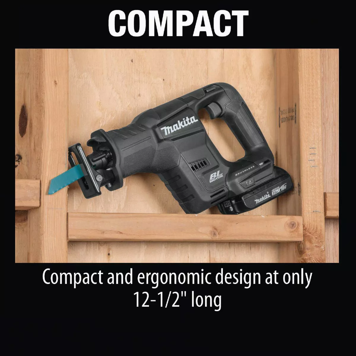 Makita 18V LXT Lithium-Ion Brushless Sub-Compact Cordless Reciprocating Saw Kit - photo 5