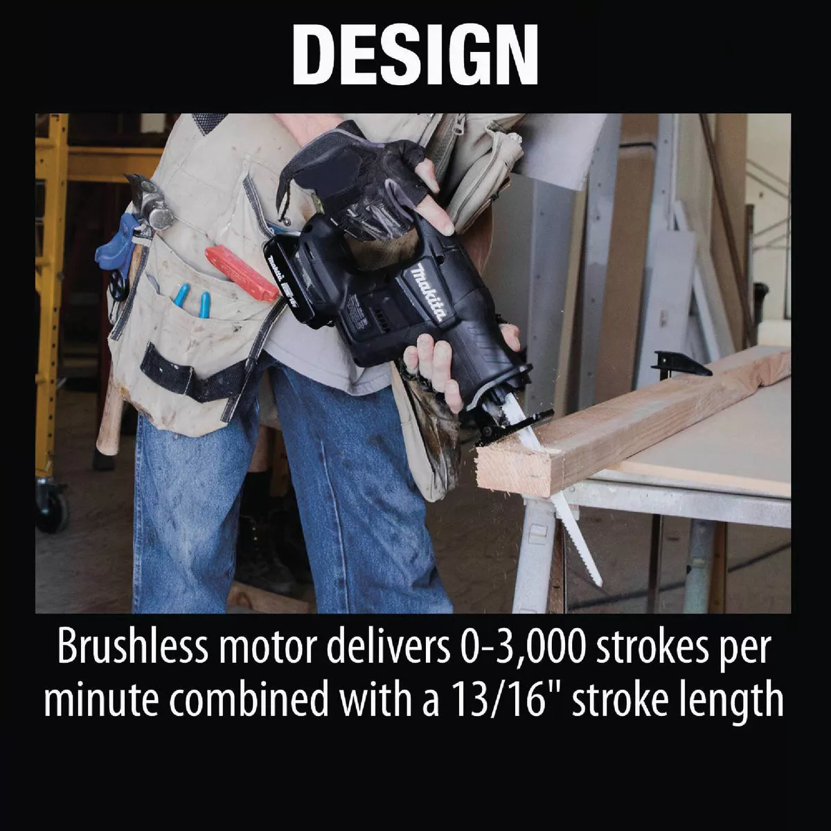 Makita 18V LXT Lithium-Ion Brushless Sub-Compact Cordless Reciprocating Saw Kit - photo 6