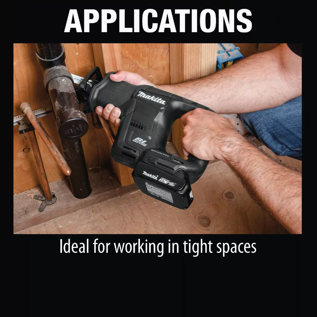 Makita 18V LXT Lithium-Ion Brushless Sub-Compact Cordless Reciprocating Saw Kit - photo 2