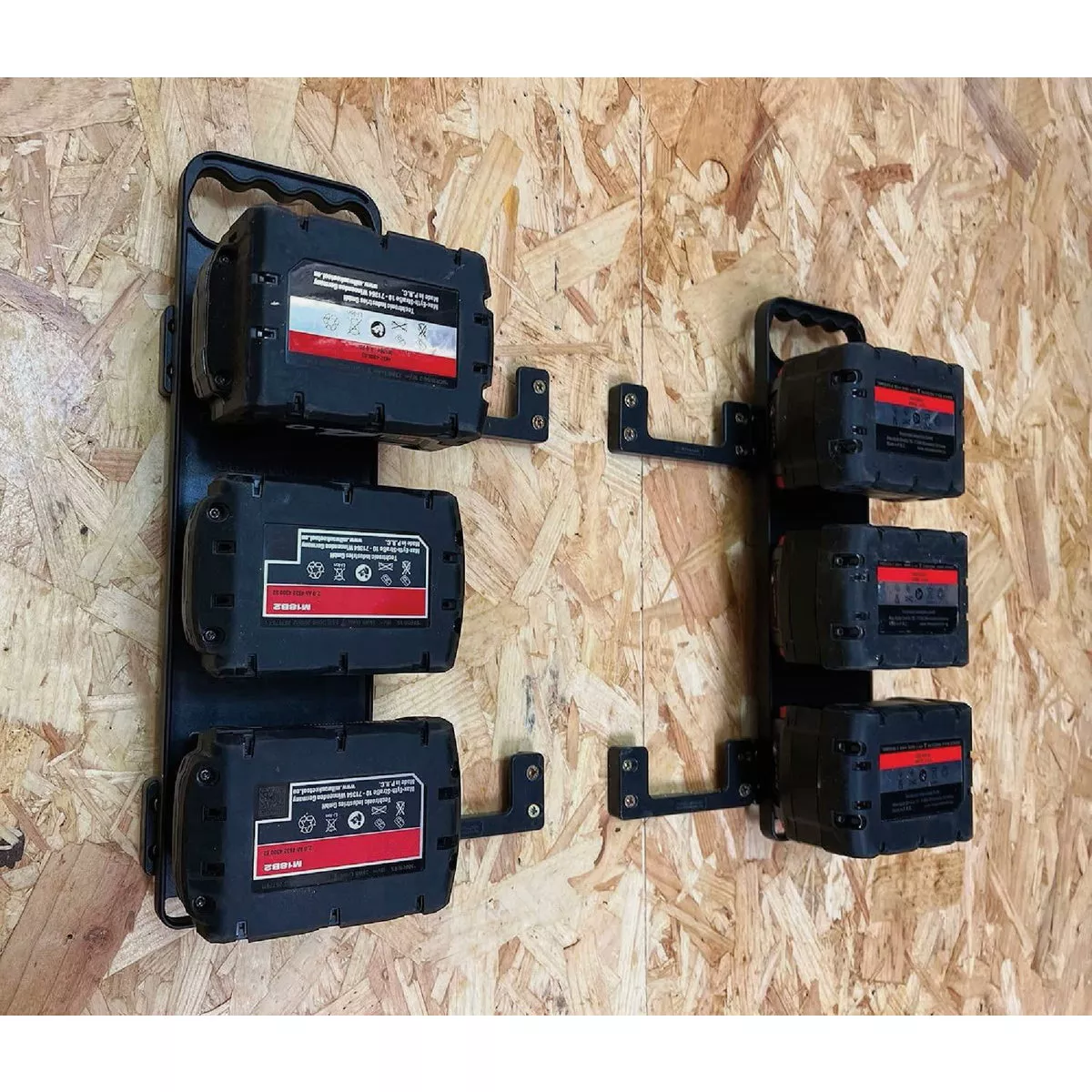 StealthMounts Battery Board with Handle for Milwaukee M18 Batteries - photo 3