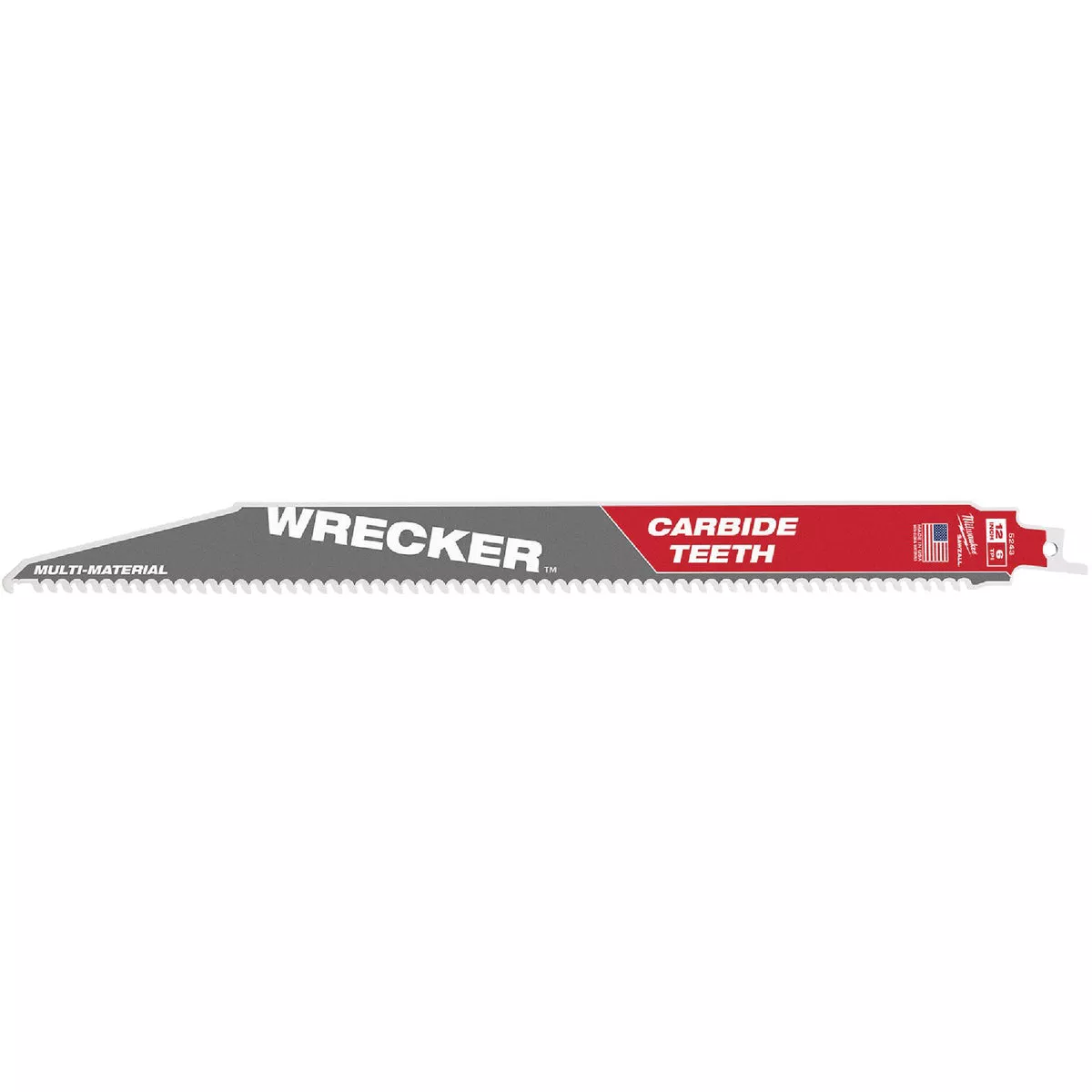 Milwaukee SAWZALL WRECKER 12 In. 6 TPI Carbide Multi-Material Reciprocating Saw Blade