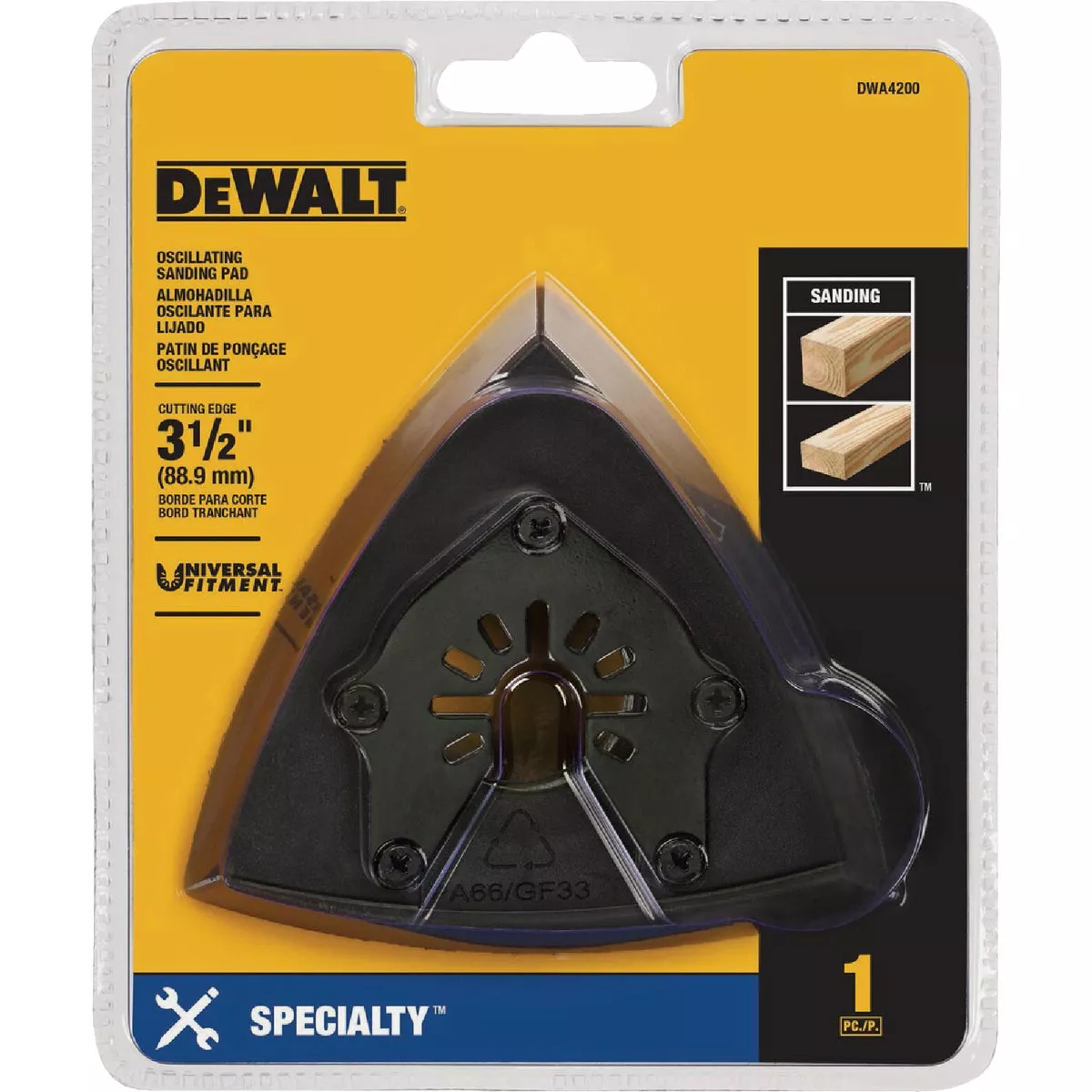 DEWALT Universal Fitment 3-1/2 In. Oscillating Sanding Pad - photo 2