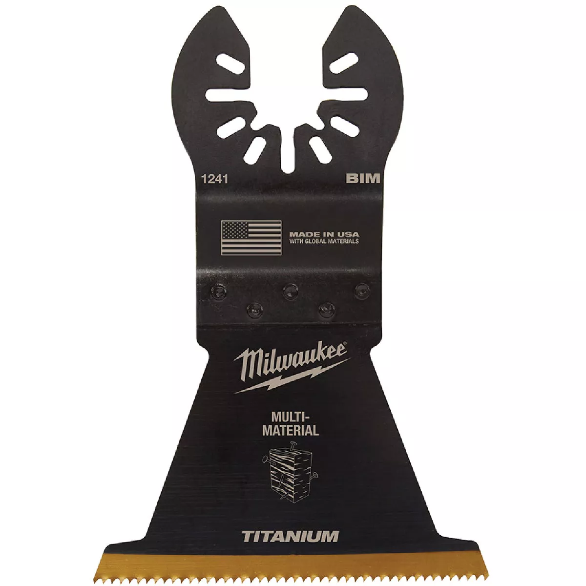 Milwaukee OPEN-LOK 2-1/2 In. TITANIUM CHARGED Bi-Metal Multi-Material Oscillating Multi-Tool Blade (3-Pack)