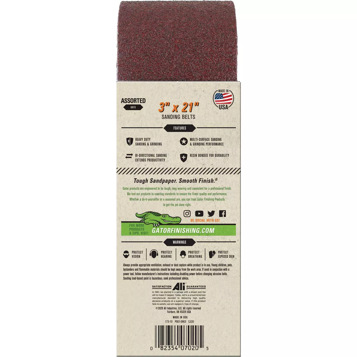 Norton 05472 4" X 24" 120 Grit High Performance Sanding Belt