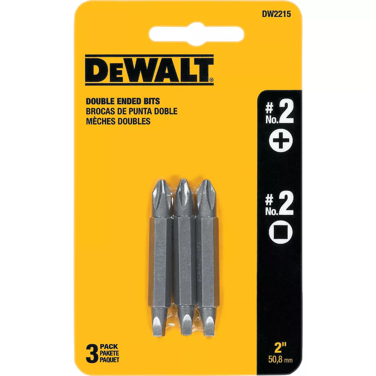 DEWALT Phillips #2 Square Recess Double-End Screwdriver Bit - photo 2
