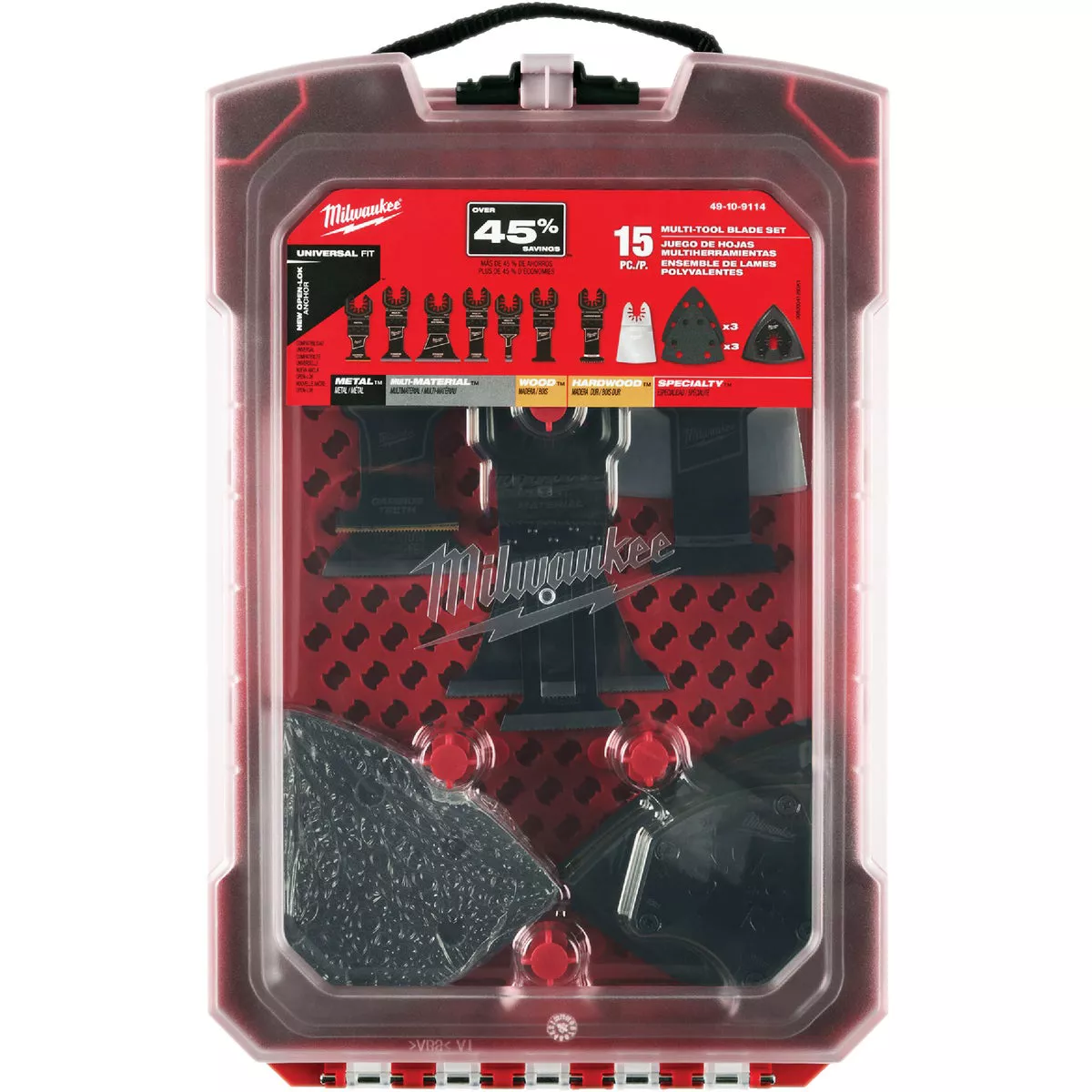 Milwaukee 15-Piece Multi-Tool Oscillating Blade Set with Modular Case - photo 8