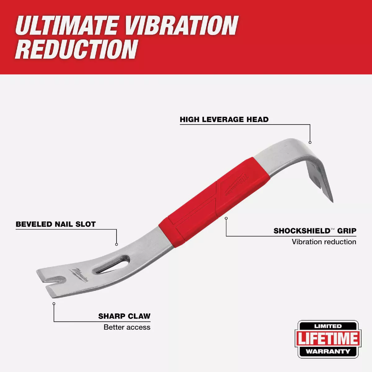 Milwaukee 12 In. L Pry Bar - photo 2