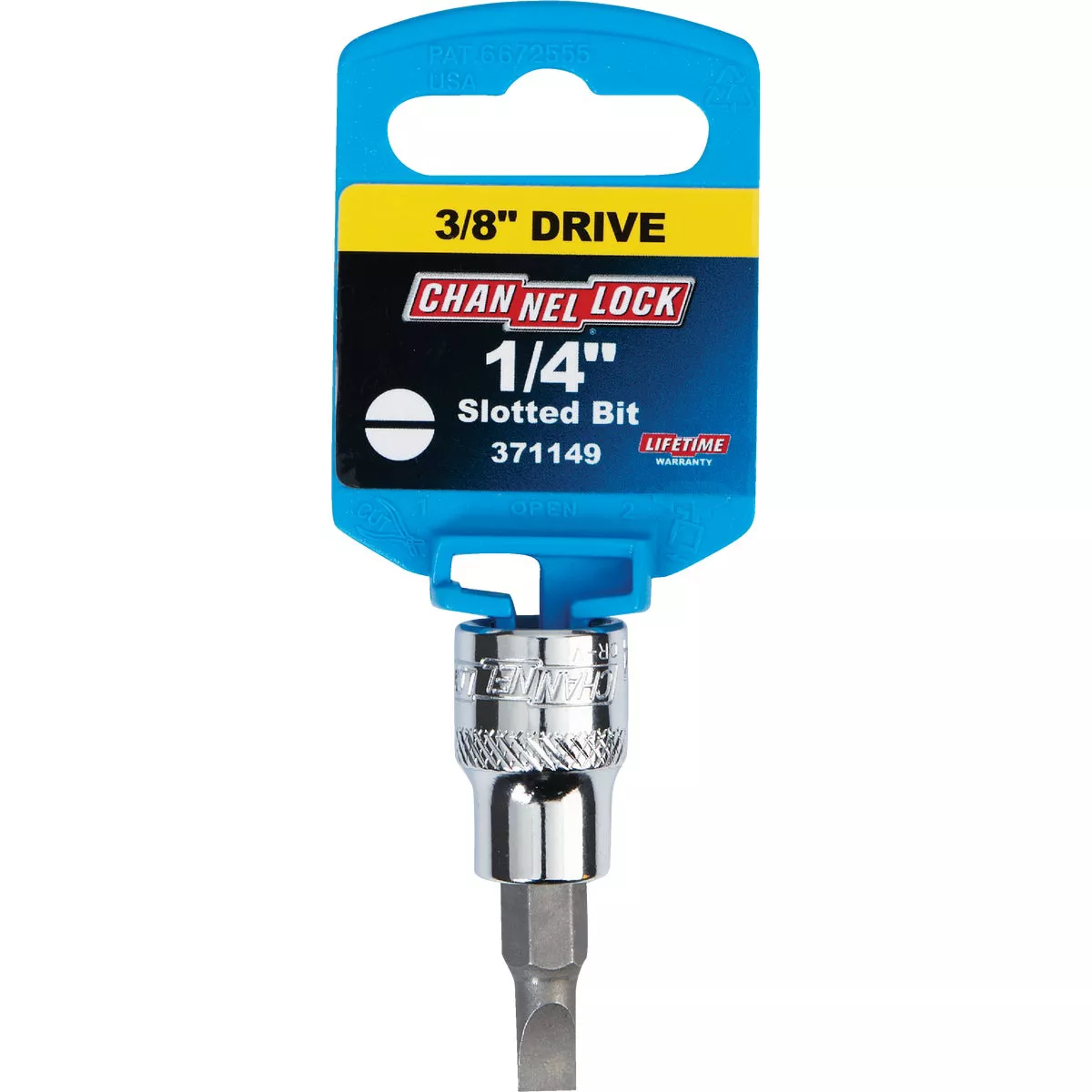 Channellock Standard 3/8 In. Drive 1/4 In. Slotted Screwdriver Bit Socket - photo 2