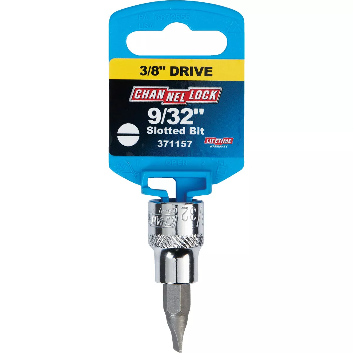 Channellock Standard 3/8 In. Drive 9/32 In. Slotted Screwdriver Bit Socket - photo 2