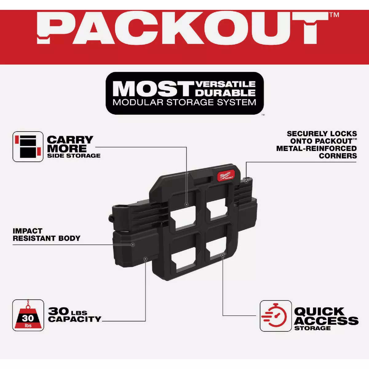 Milwaukee PACKOUT Tool Box Compact Plate - photo 2