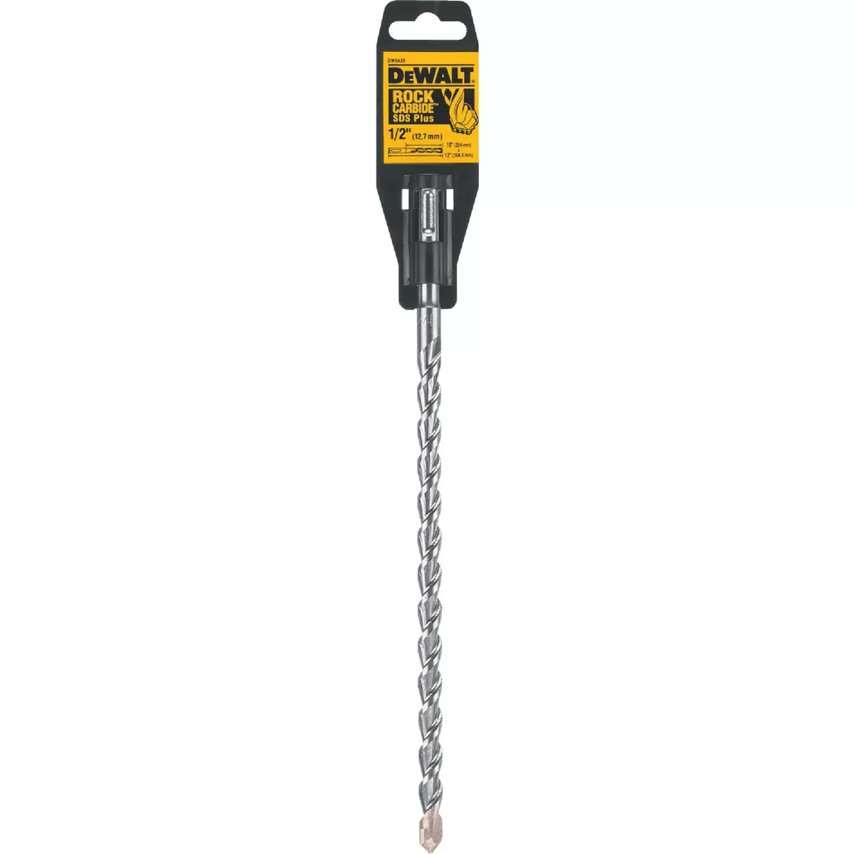 DEWALT SDS-Plus 1/2 In. x 12 In. 2-Cutter Rotary Hammer Drill Bit