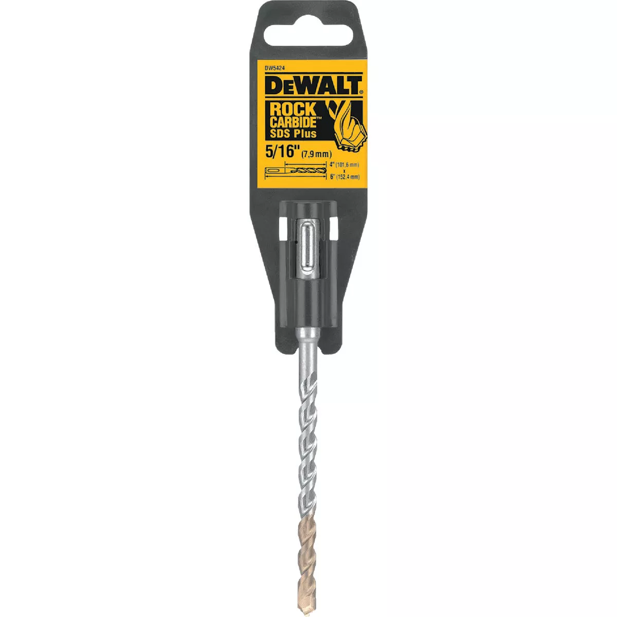 DEWALT SDS-Plus 5/16 In. x 6 In. 2-Cutter Rotary Hammer Drill Bit