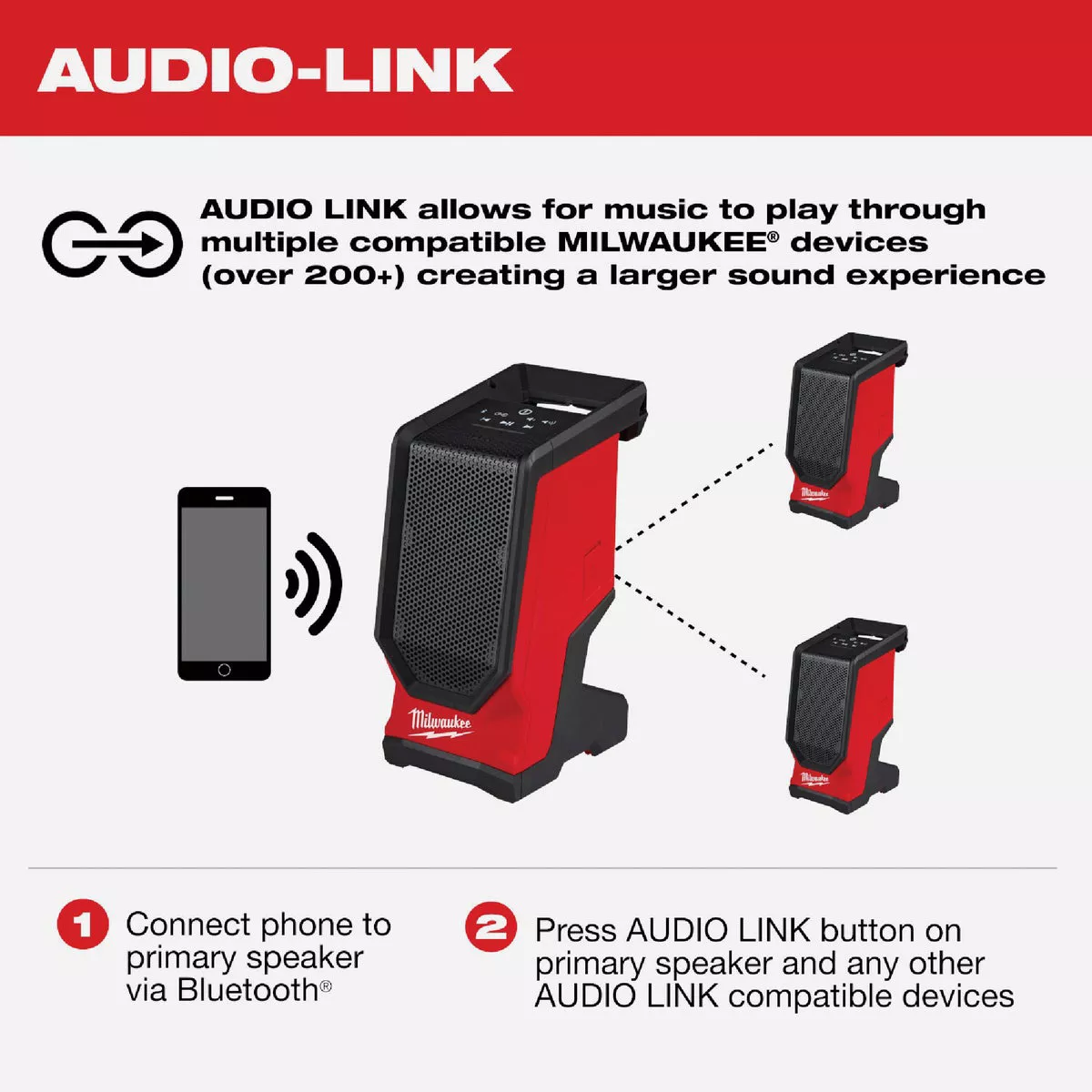 Milwaukee M18 Bluetooth Cordless Jobsite Speaker (Tool Only) - photo 4