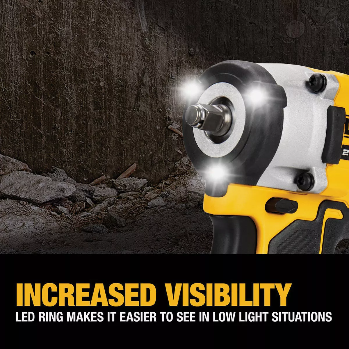 DEWALT ATOMIC 20V MAX Brushless 3/8 In. Cordless Impact Wrench with Hog Ring Anvil (Tool Only) - photo 7