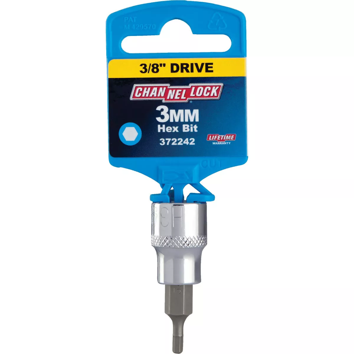 Channellock 3/8 In. Drive 3 mm 6-Point Metric Hex Bit Socket - photo 2