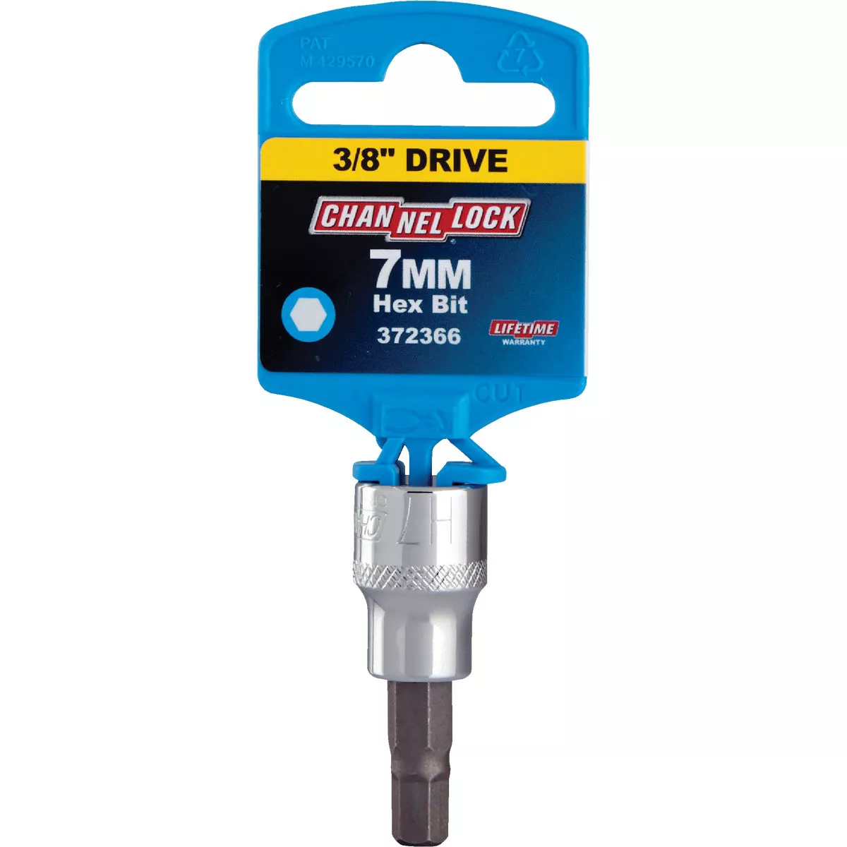 Channellock 3/8 In. Drive 7 mm 6-Point Metric Hex Bit Socket - photo 2