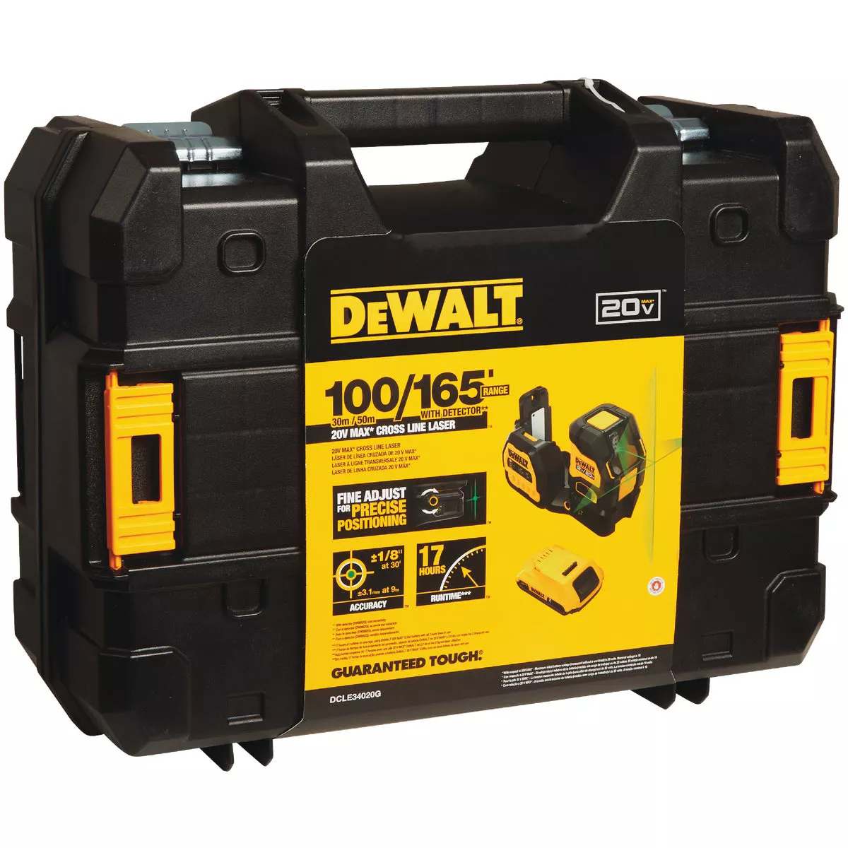 DEWALT 12V/20V MAX Cordless Green Cross Line Laser Level (Bare Tool) - photo 3