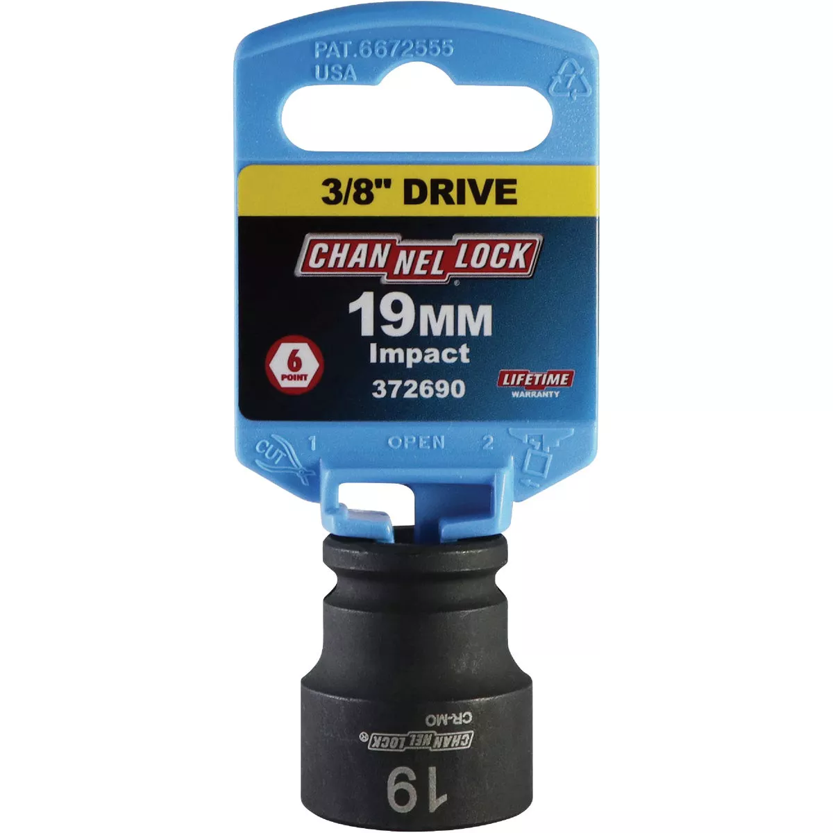 Channellock 3/8 In. Drive 19 mm 6-Point Shallow Metric Impact Socket - photo 2