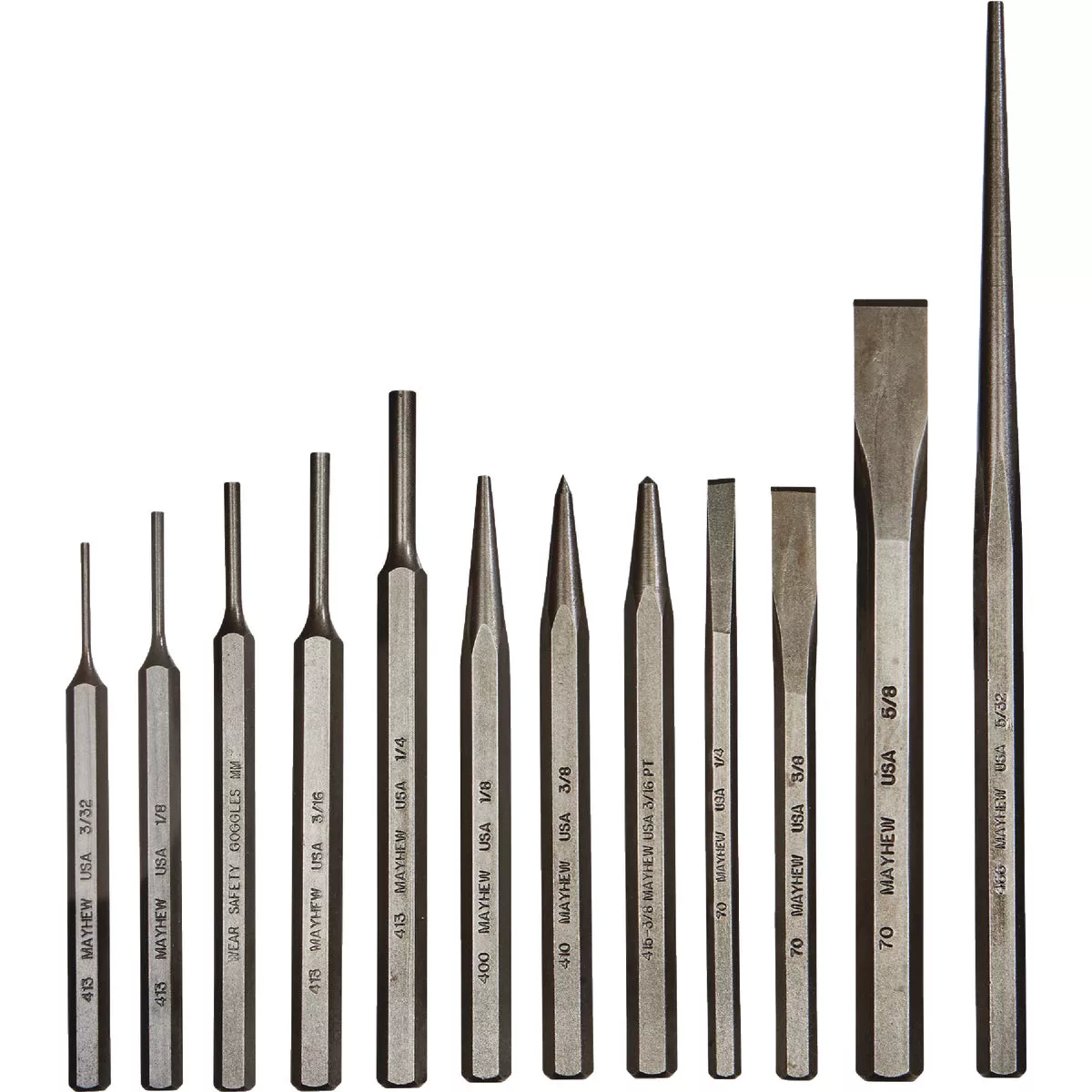 Mayhew Tools Punch & Chisel Set (12-Piece) | Do it Best