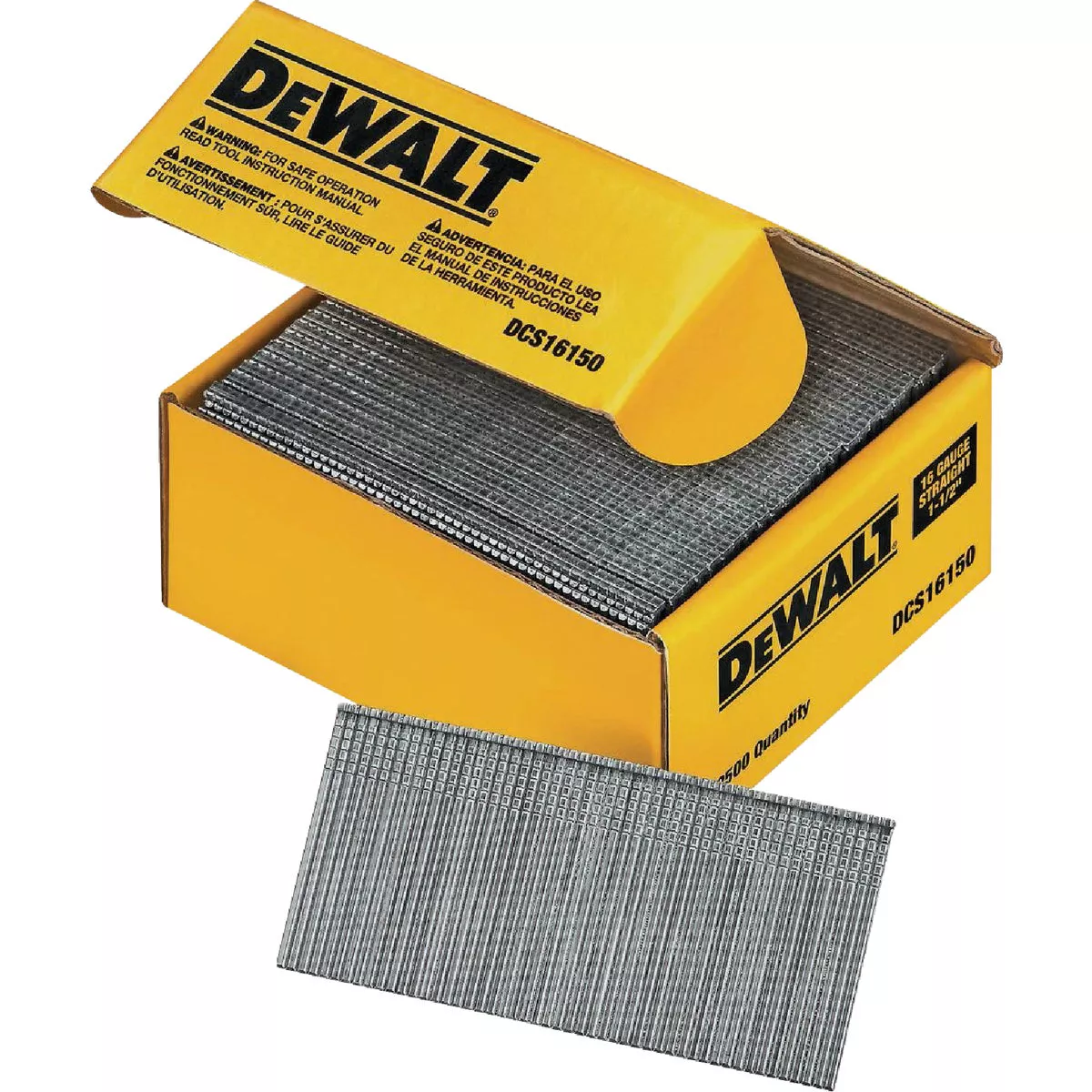 DEWALT 1-1/2 In. 16-Gauge Straight Finish Nails (2500 Ct.)