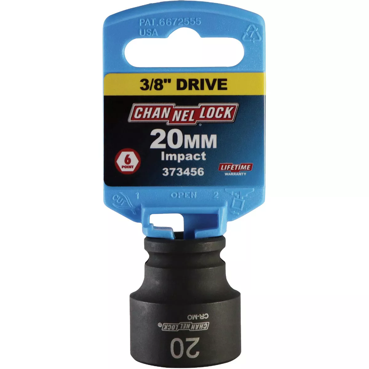Channellock 3/8 In. Drive 20 mm 6-Point Shallow Metric Impact Socket - photo 2