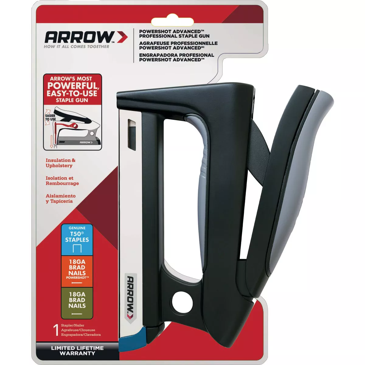 Arrow PowerShot Advanced Torsion Drive Forward Action Staple & Nail Gun - photo 2