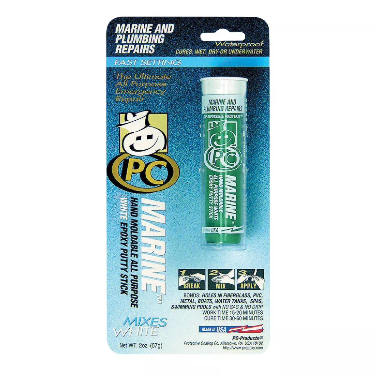 PC-Marine 2 Oz. White Marine Putty