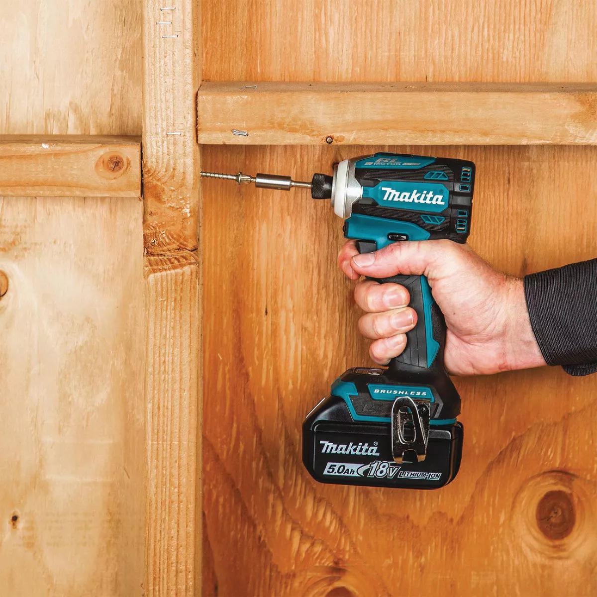 Makita 2-Tool 18 Volt LXT Lithium-Ion Brushless Hammer Drill/Driver & 4-Speed Impact Driver Cordless Tool Combo Kit - photo 3