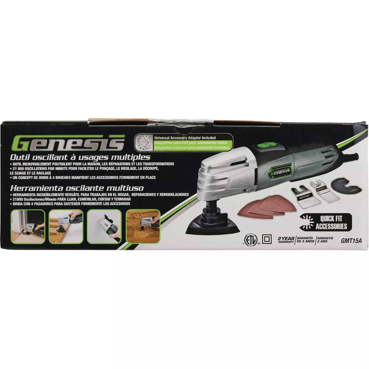 Genesis 1.5-Amp Multi-Purpose Oscillating Tool Kit - photo 3