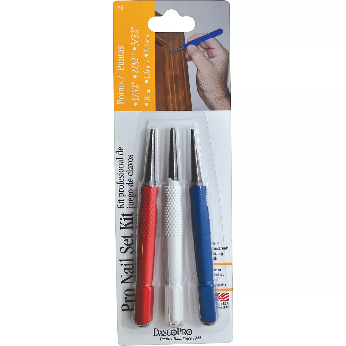 Dasco High Carbon Steel Nail Set (3-Piece) - photo 2