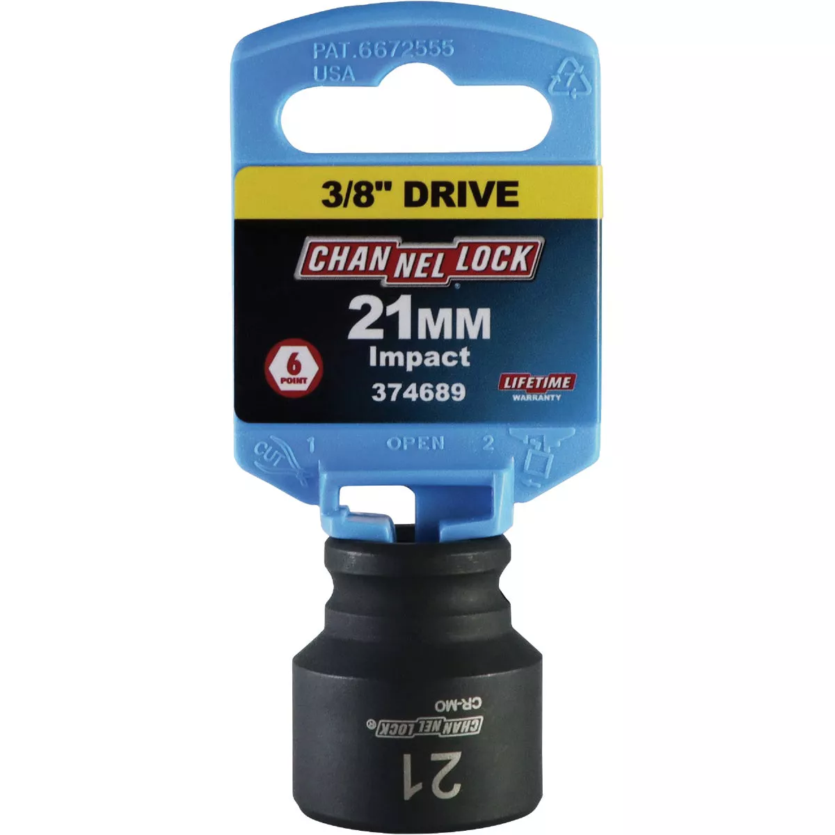 Channellock 3/8 In. Drive 21 mm 6-Point Shallow Metric Impact Socket - photo 2